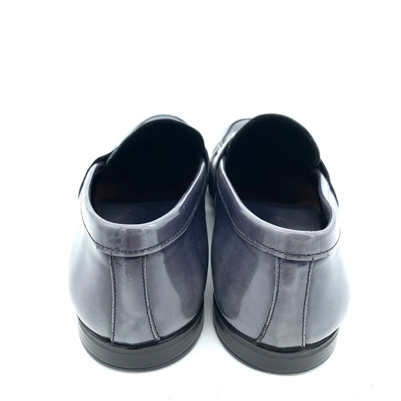 Prada Gray Marble Patent Leather Loafers Men - Picture 4 of 16